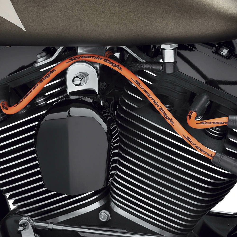 スクリーミンイーグル 10mmファットスパークプラグワイヤー ダイナ　オレンジ-01