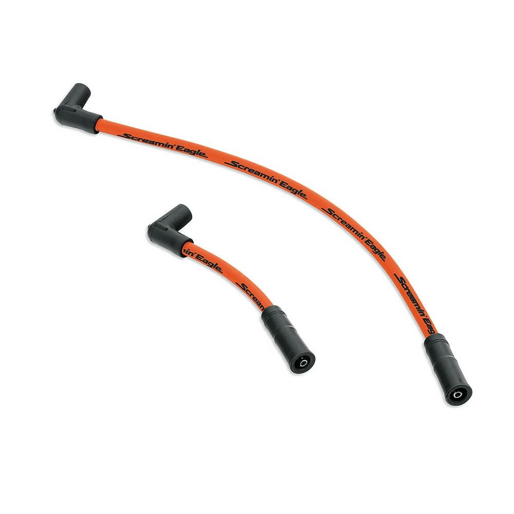 スクリーミンイーグル 10mmファットスパークプラグワイヤー ダイナ　オレンジ-02