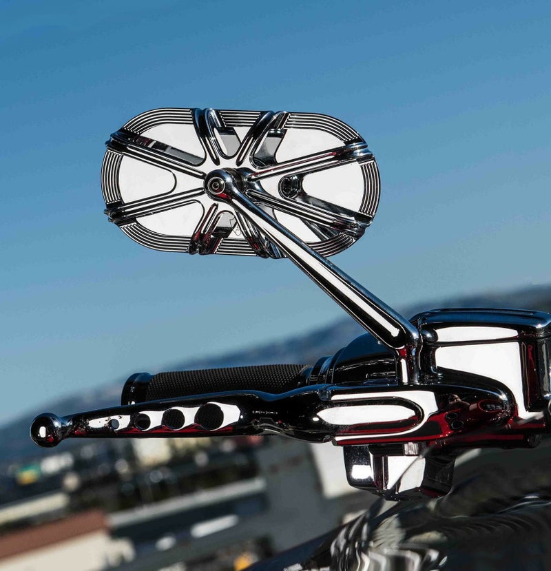 アレンネス 10Gauge Cagedシリーズミラー クローム　右-01