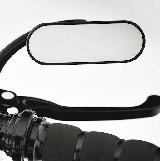 Arlen Ness サイドキック・ Forgedミラー ブラックアノダイズ 左用