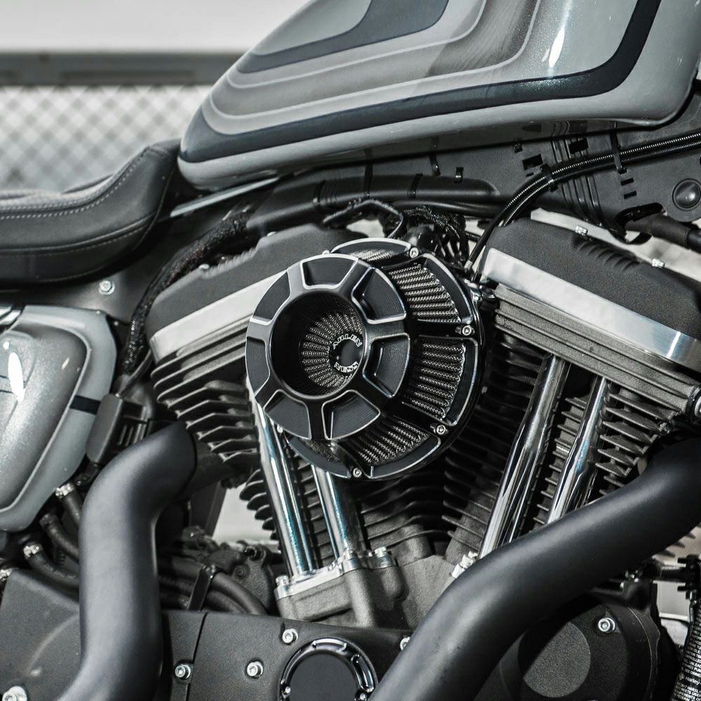 アレンネス INVERTED 乾式エアクリーナーキット Bevelled ブラック-02