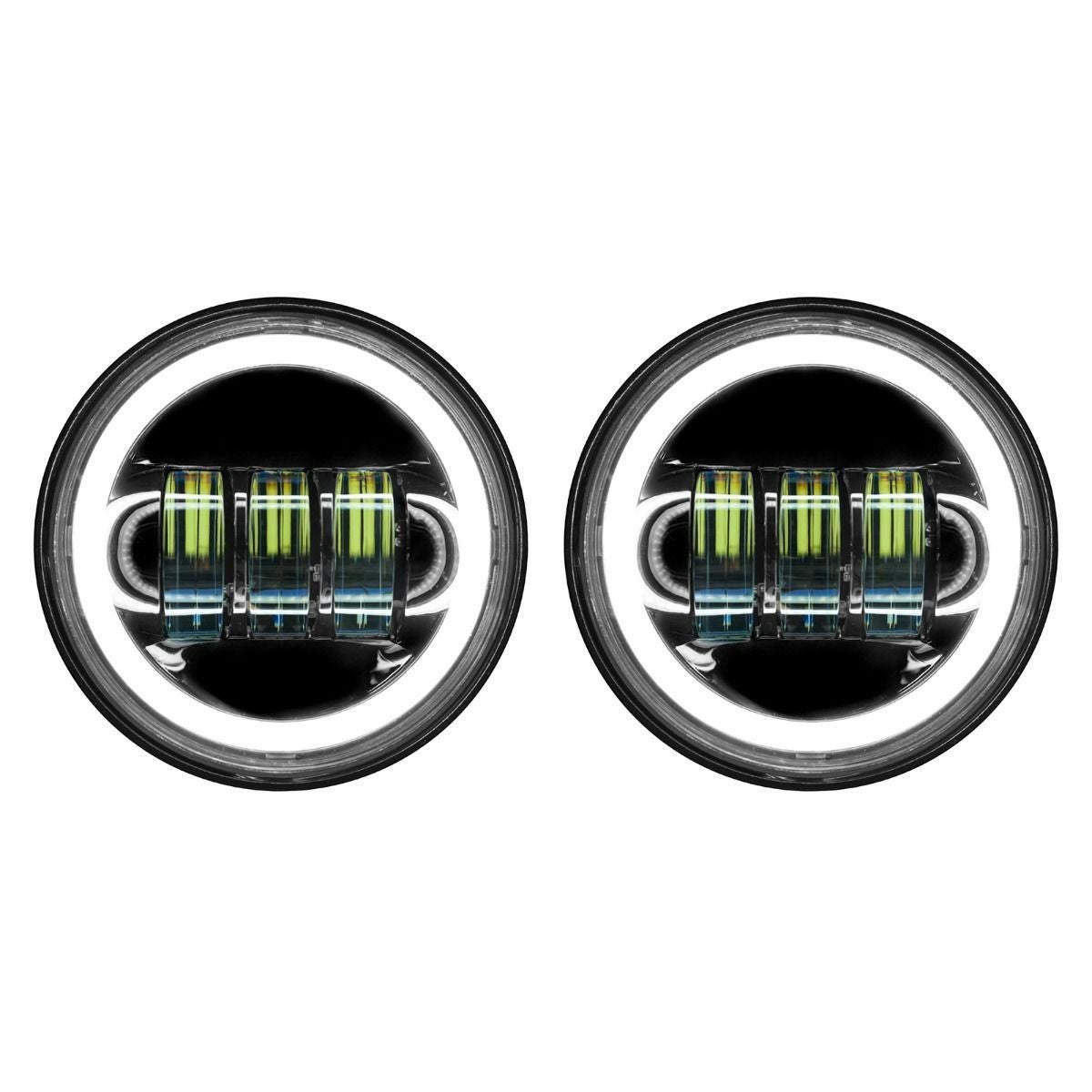 Hog Workz 4.5インチ ハロメーカー LED補助ランプ ブラック-01