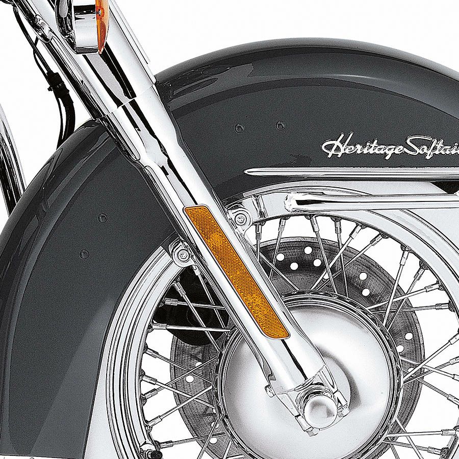 ハーレー純正 フロントフォークスライダーカバー 左右セット Harley Davidson（ハーレー・ダビッドソン） FLSTF FLSTC フロント