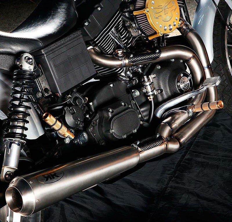 RED THUNDERエキゾースト フルエキ  チタン　ダイナ用-02