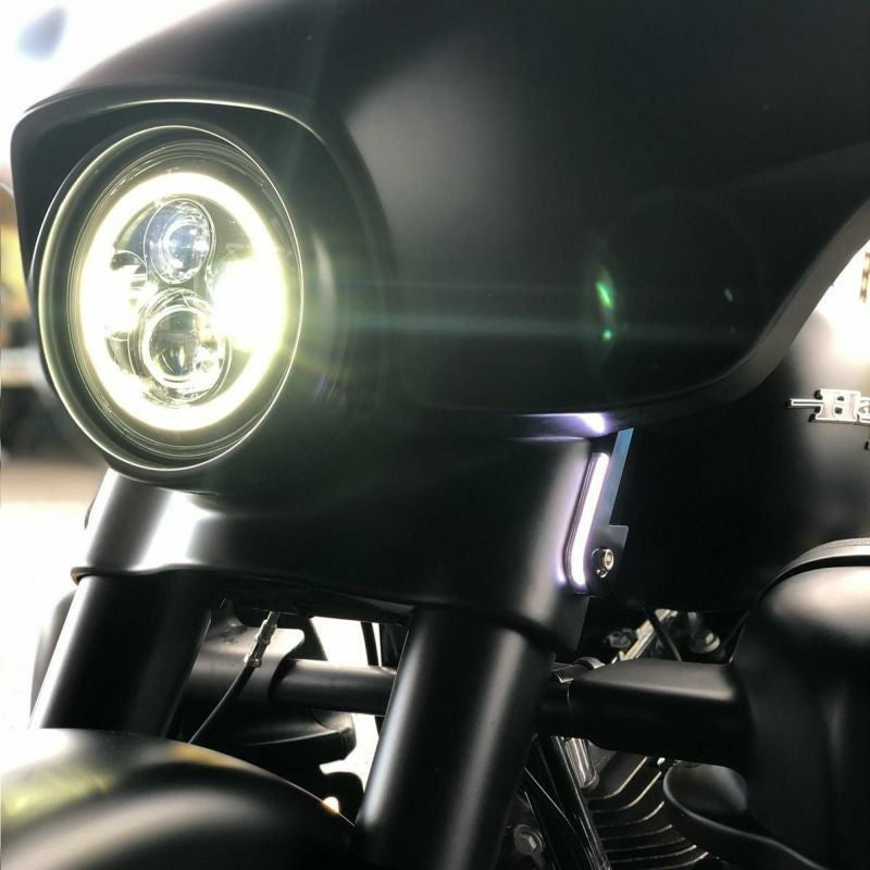 HOGWORKZ カスタム LEDウインカー FLHX、FLHT用 ブラック-02