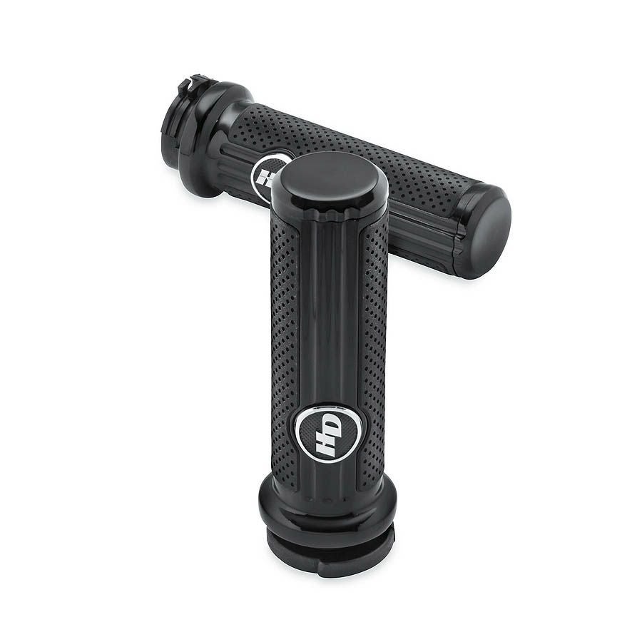 ディファイアンス・コレクション　ハンドグリップ　ブラックアルマイト　ケーブルスロットル-02