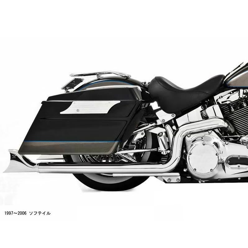 Freedom Performance 両出しフィッシュテイル・マフラー 36インチ 1997～2006 ソフテイル-01