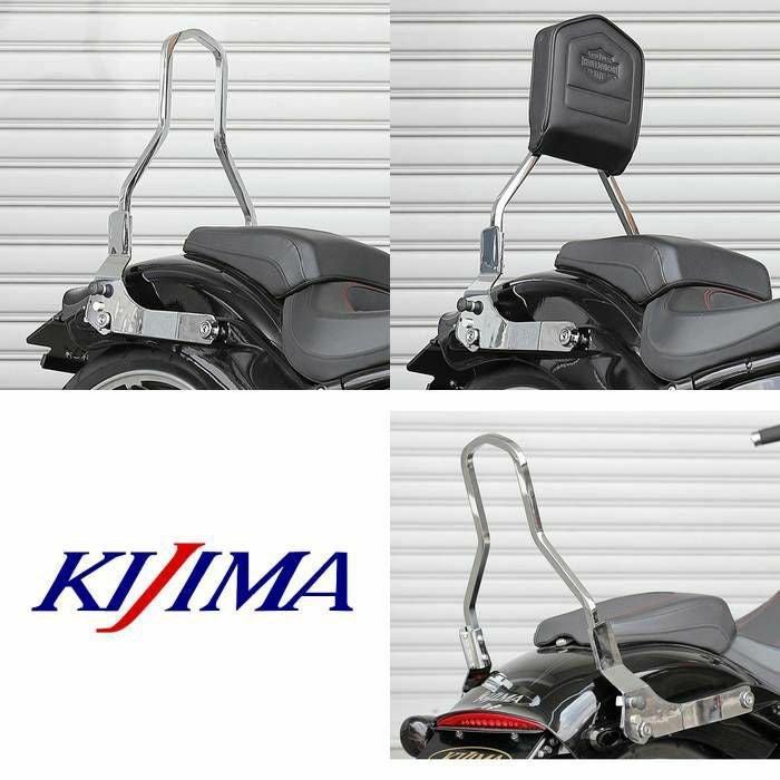 キジマ シーシーバー デタッチャブルマウント クローム |ハーレー