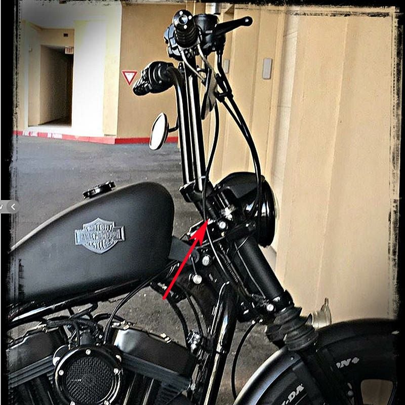 DK-Custom ハンドルバー ライザーエクステンション 1インチ-02