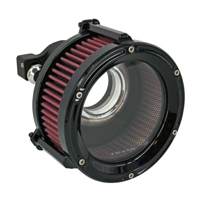 Trask Performance アサルト チャージ・ハイフローエアクリーナー グロスブラック-01