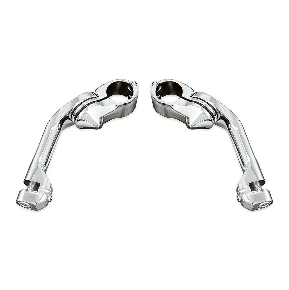 クリアキン アジャスタブルクルーズマウント ロングアーム クローム 左右セット-02