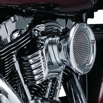 クリアキン ベロシラプター・エアクリーナーキット クローム　ケーブルスロットル車用-05