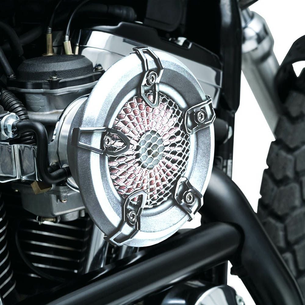 クリアキン Crusher Revolt エアクリーナー クローム　電子制御スロットル車用-02
