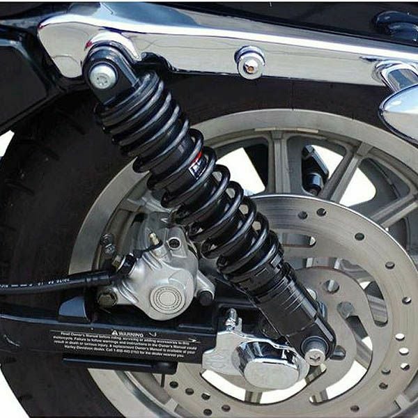 Drag Specialties 車高調節サスペンション ブラック 11インチ スポーツ