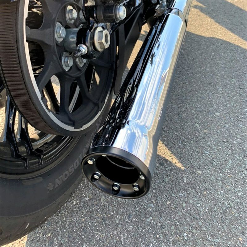 COBRA スポーツスター用3インチ スリップオンマフラー RACE PRO TIPS クローム-06