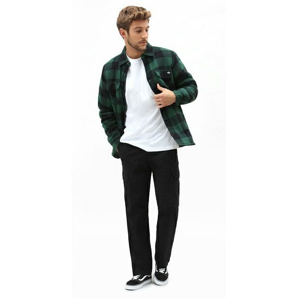 Dickies ランズデール　オーバーシャツ パイングリーン M-05