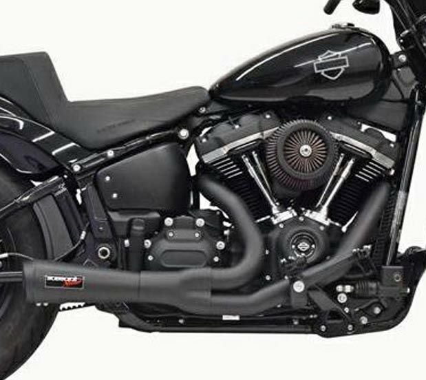 Bassani リッパー ロードレイジ2-1フルエキゾーストマフラー ブラック M8ソフテイル-01