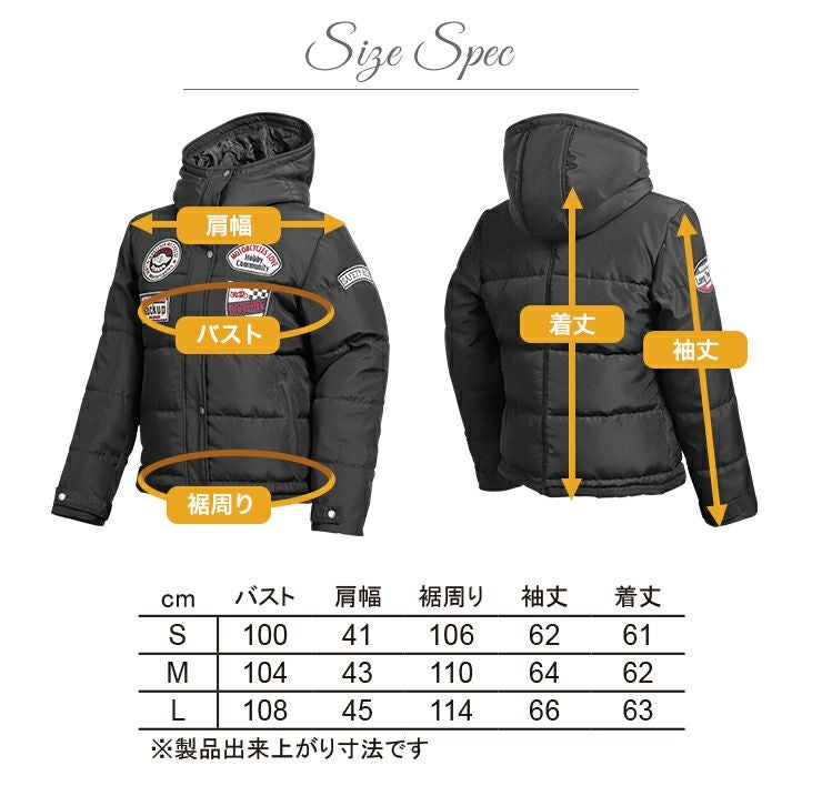 デグナー レディース・フード付ジャケット ブラック Lサイズ-04