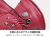 デグナー レディース・レザーウィンターグローブ 星形スタッズ ネイビー Sサイズ-07