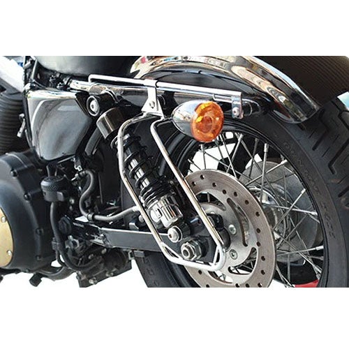 キジマ　サドルバッグサポート　ドッキングハードウェア対応　クローム　左側-01