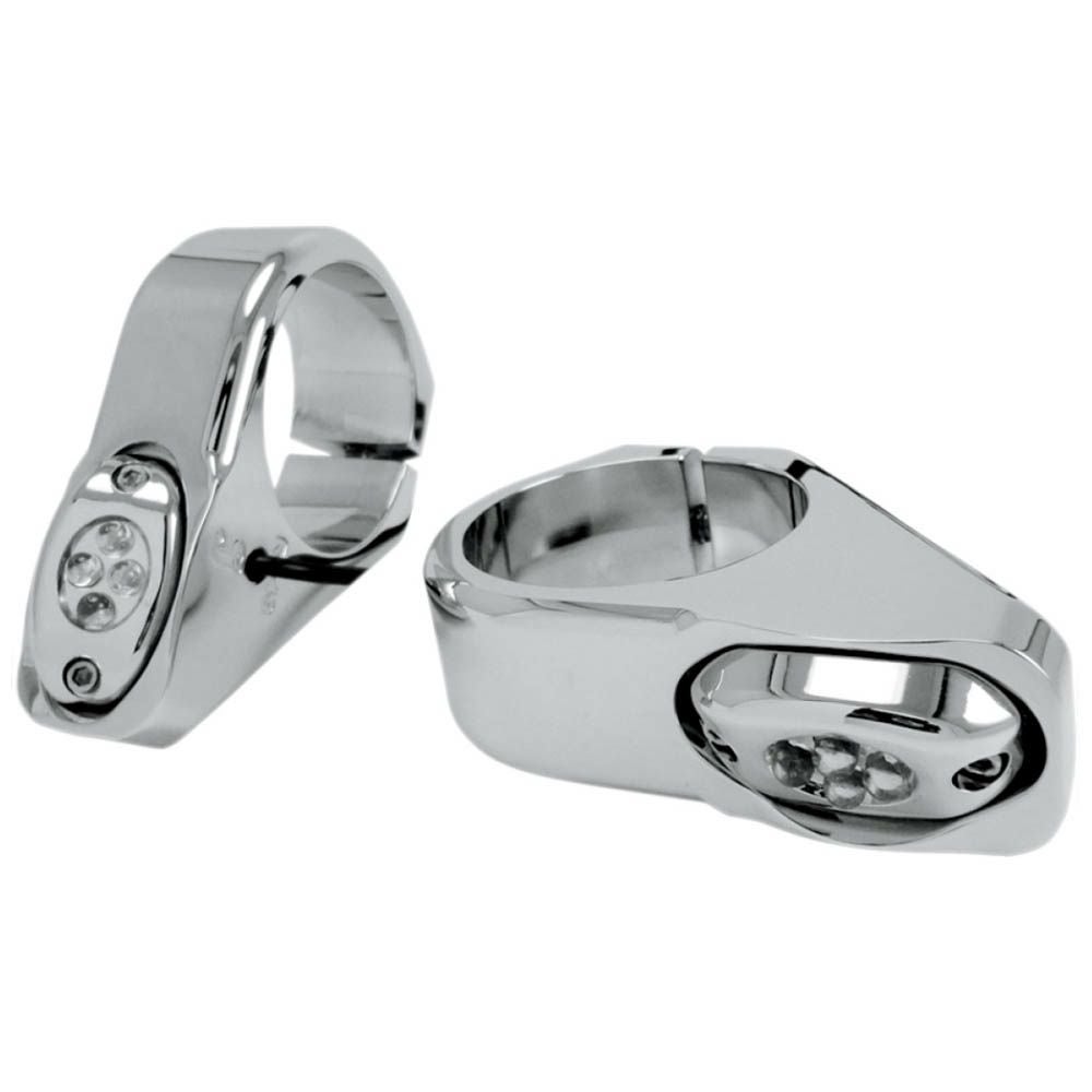 Joker Machine LED ウインカー　フォークマウント　49mmフォーク用 クローム-01