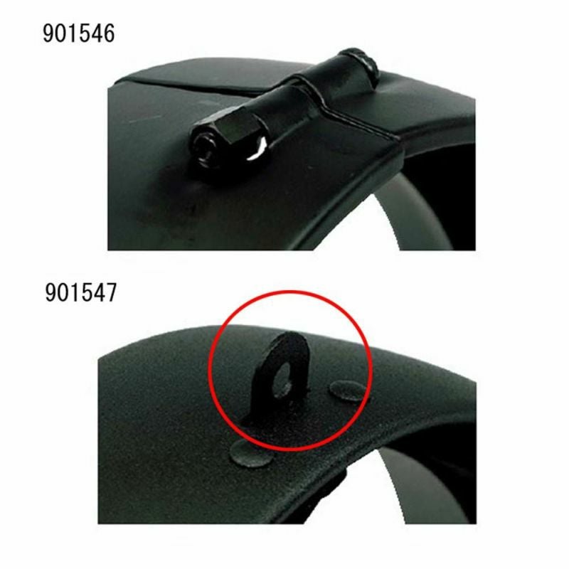 MCS バイザースタイル 5-3/4インチヘッドライトトリムリング　グロスブラック-03