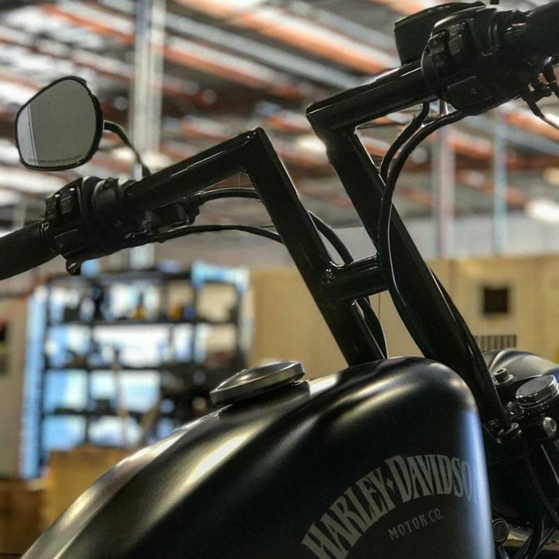 LA Choppers ミトラ 1.25インチTハンドルバー 12インチ グロスブラック
