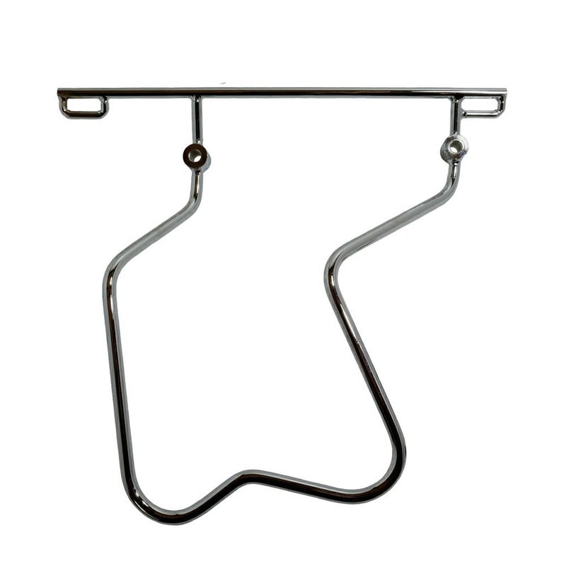 寺田モータース スポーツスター用サドルバッグサポート クローム-01