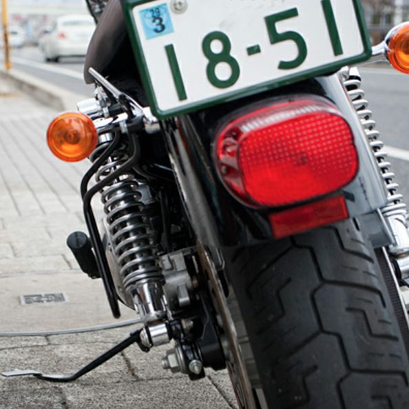 寺田モータース スポーツスター用サドルバッグサポート ブラック-05