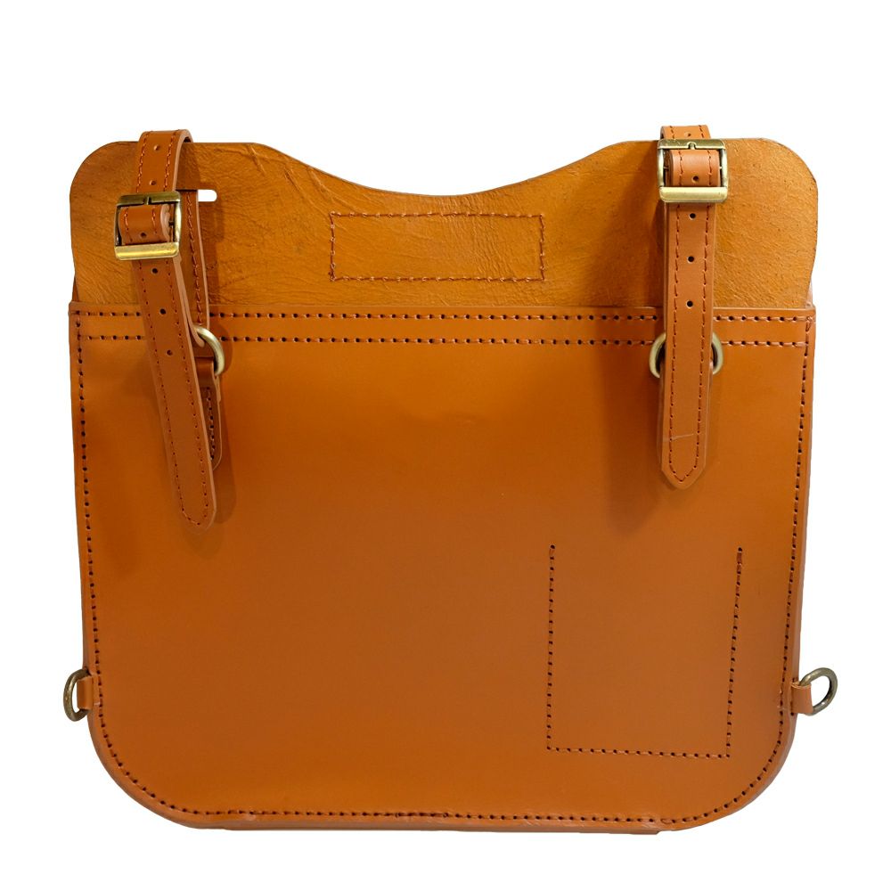 寺田モータース レザーサドルバッグ 左用Lサイズ ブラウン-03