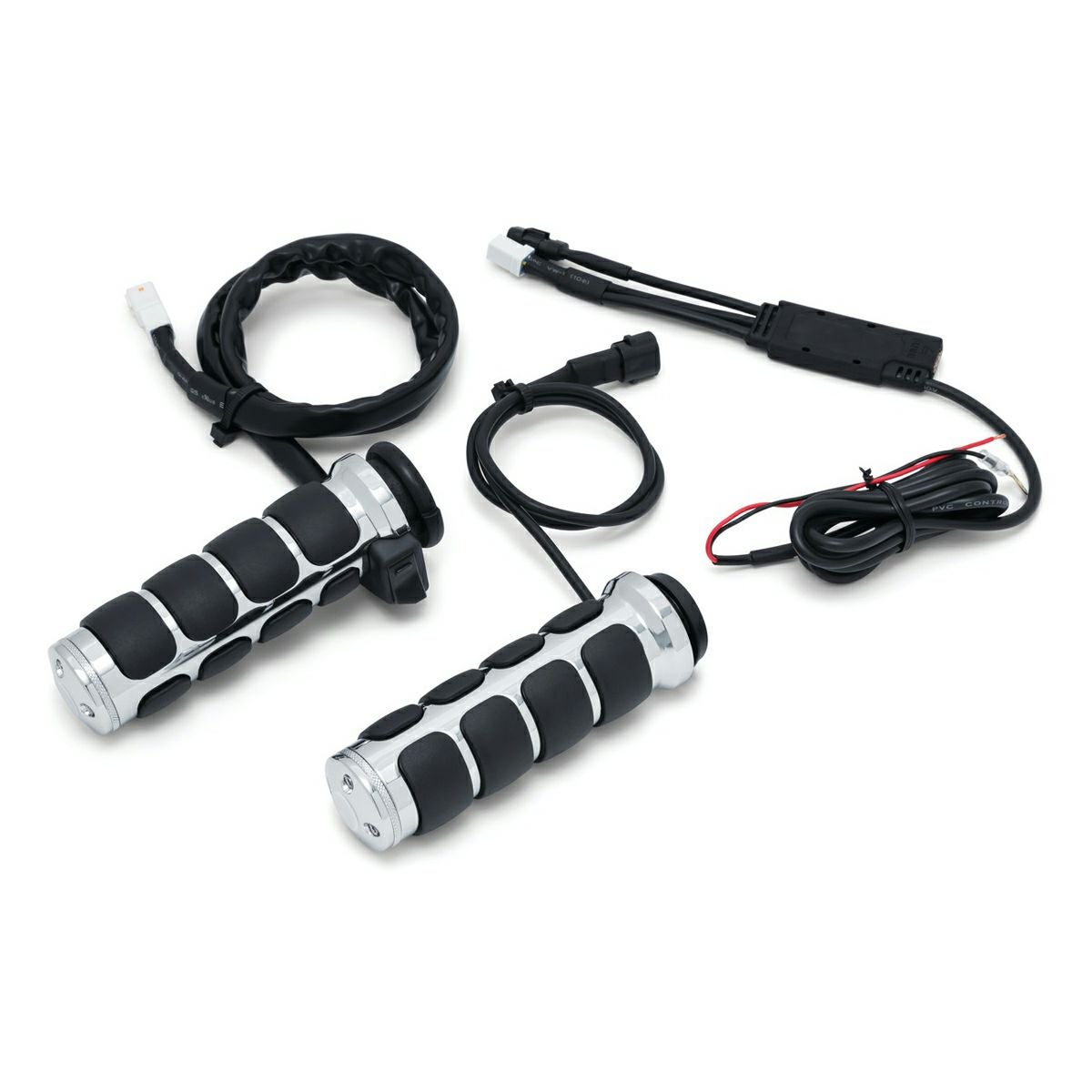 Kuryakyn ヒーテッドISOグリップ 電子制御スロットル用 クローム-06