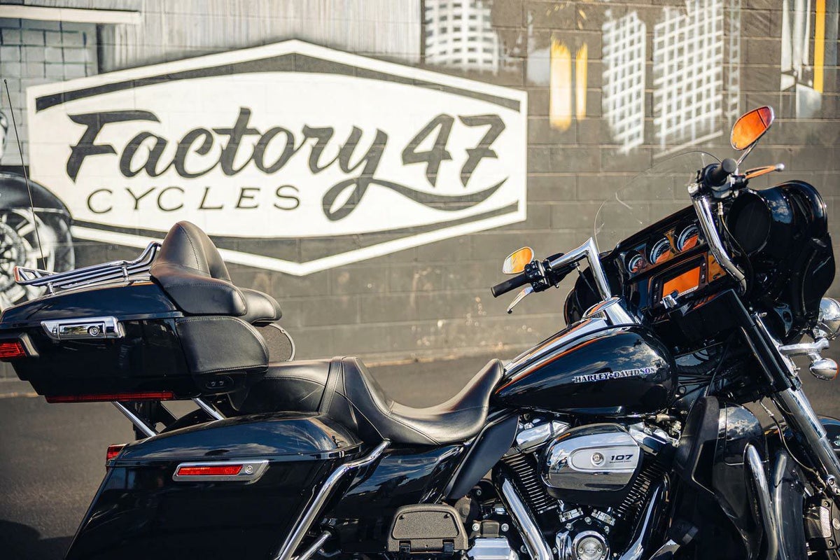 Factory47 ASSAULT ハンドルバー FLHX/FLHT クローム 12インチ-03