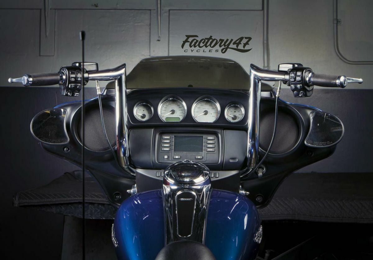 Factory47 ASSAULT ハンドルバー FLHX/FLHT クローム 14インチ-03