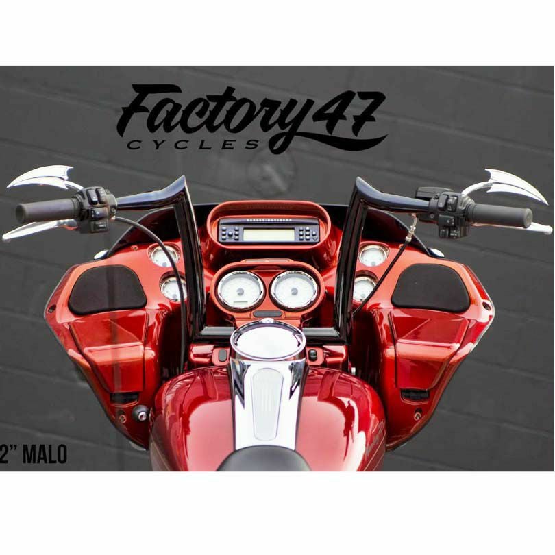 Factory47 MALO ハンドルバー グロスブラック 12インチ-04