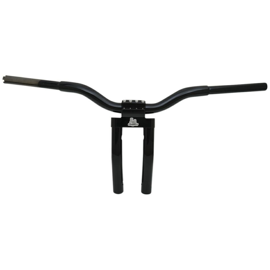 LA Choppers ケージファイター Tハンドルバー/プルバックライザー グロスブラック　11インチ-02