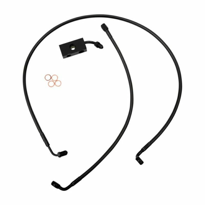 LA Choppers エイプハンドル用ブレーキラインキット ミッドナイト　18～19インチ-02