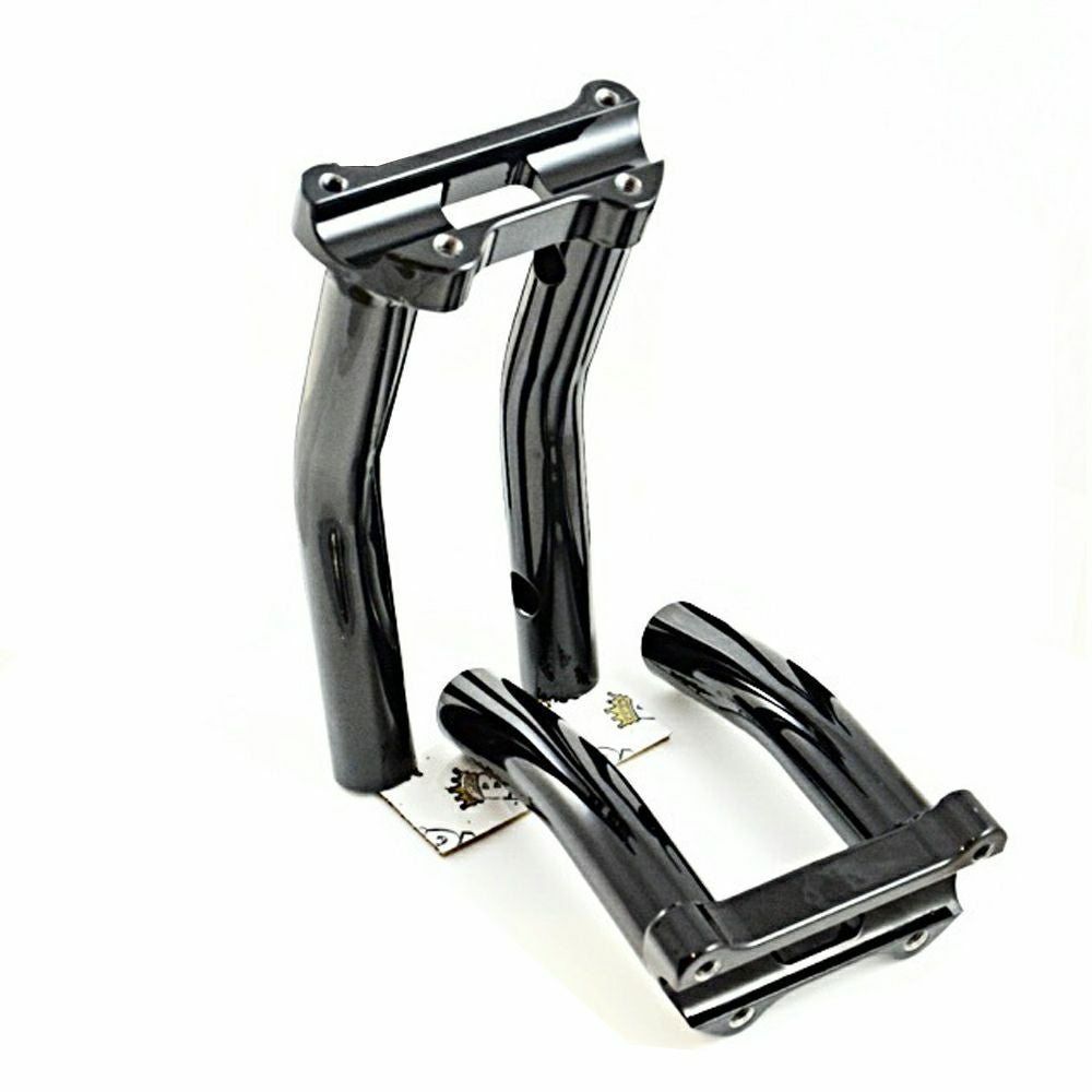 BUNG KING ワンピースライザー プルバック 14インチ (1インチプルバック) グロスブラック-03