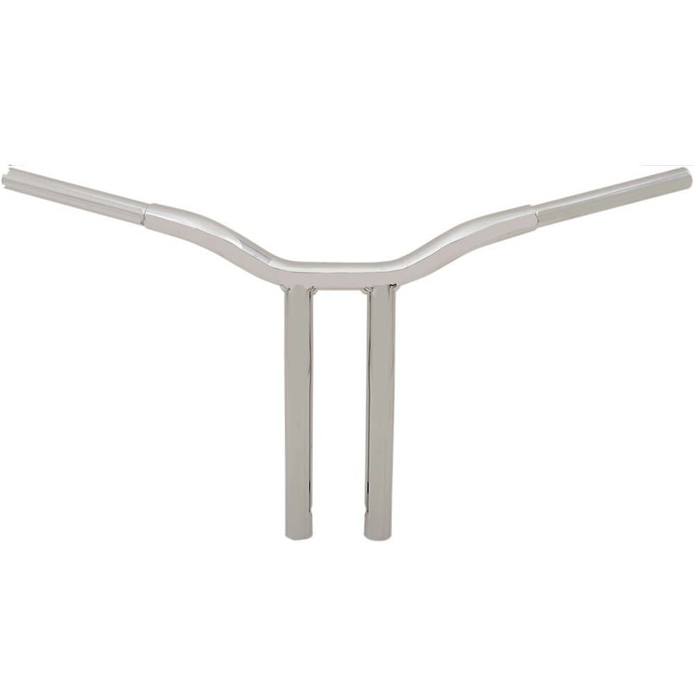 LA Choppers ワンピース ケージファイター Tハンドルバー プルバックライザー　クローム　14インチ-02