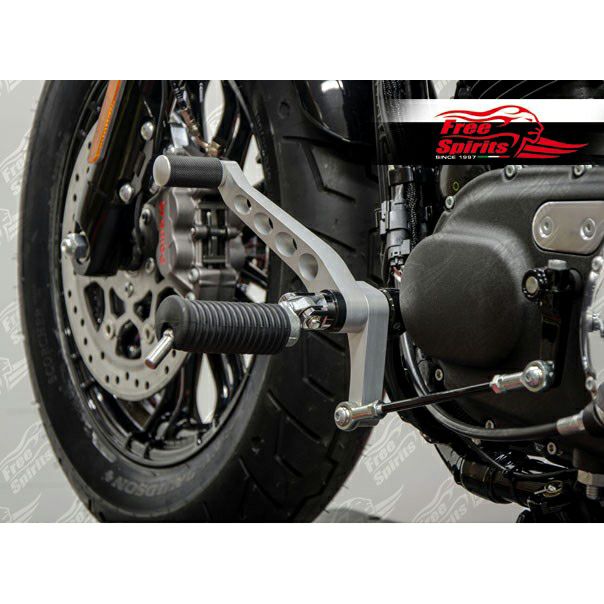 Free Spirits フォワードコントロール用ブレーキペダル/シフトペダルキット シルバー-06