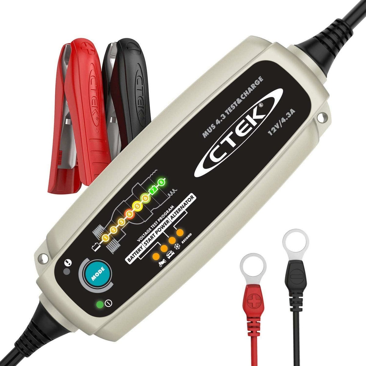 CTEK (56-864) MUS 4.3 12Volt 自動８ステップ バッテリー・チャージャー-01