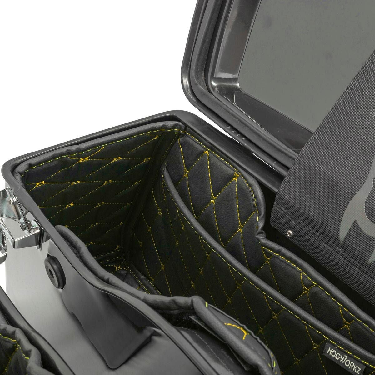HOG WORKZ スタンダードサドルバッグ用ライナー ブラック/ゴールドステッチ-03