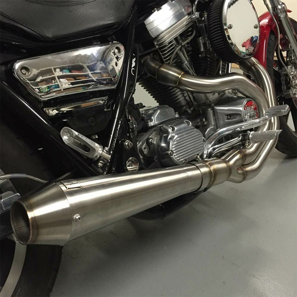 ハーレー FXR BIG INCH 2-1 フルエキゾーストマフラー ステンレス