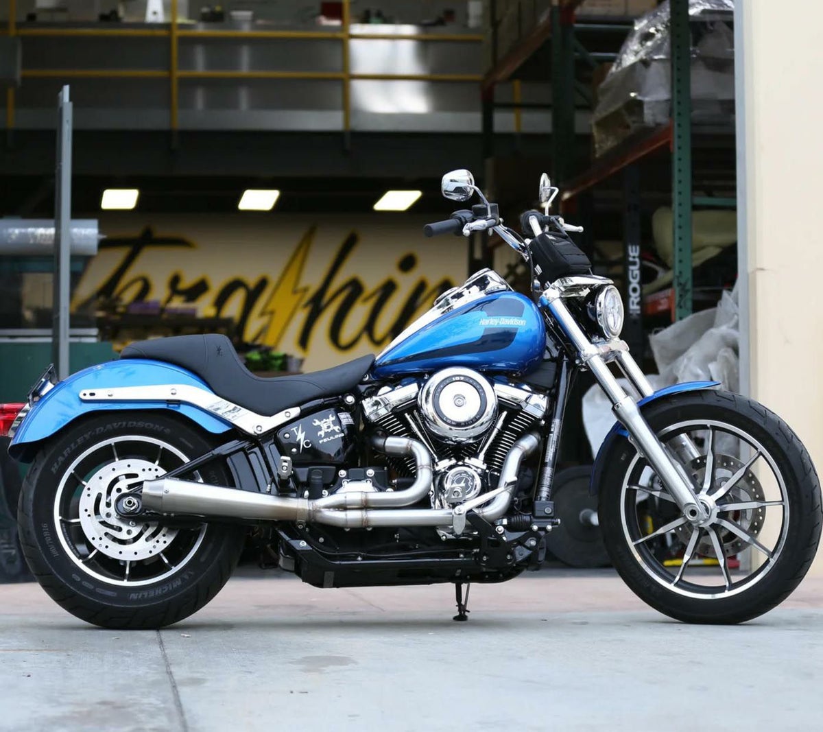 Thrashin Supply アンチ・リバージョン・フルエキゾーストマフラー テーパー ロウカラー-02