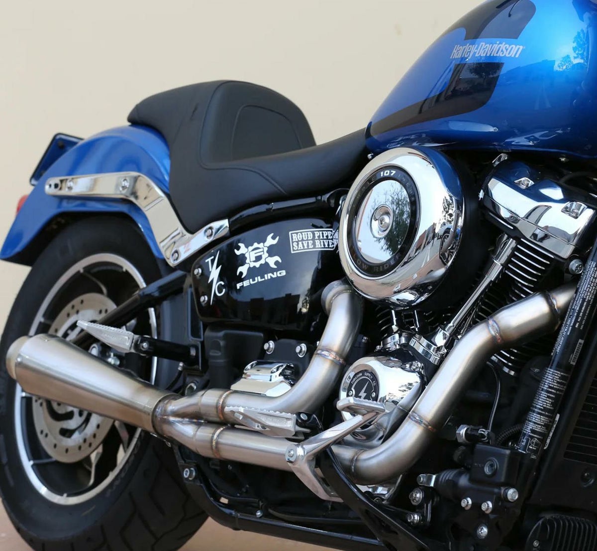 Thrashin Supply アンチ・リバージョン・フルエキゾーストマフラー テーパー ロウカラー-03