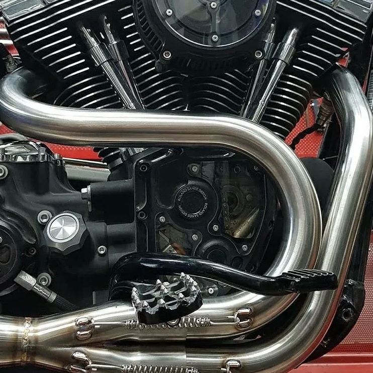 SAWICKI 2in1フルエキゾーストマフラー ブラッシュ/ブラックエンド