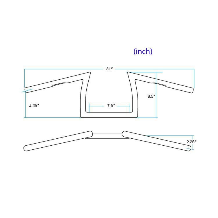 Biltwell キーストーン・XLハンドルバー ディンプル付 ブラック-03