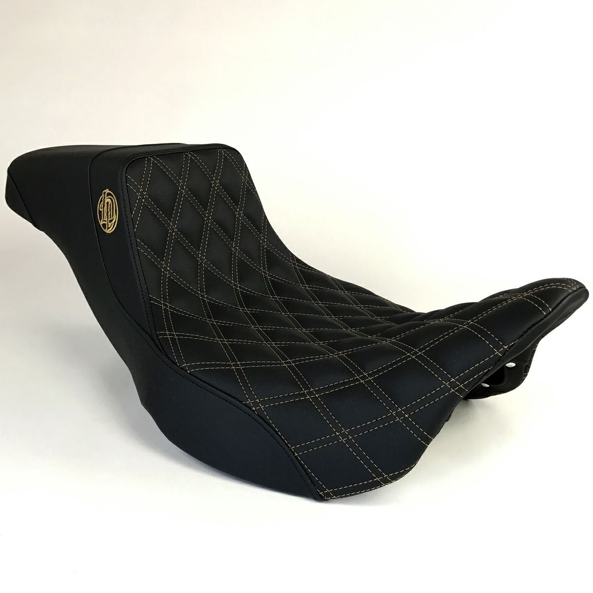 Lucky Daves バガーシート ダブルダイアモンド ブラックステッチ-02