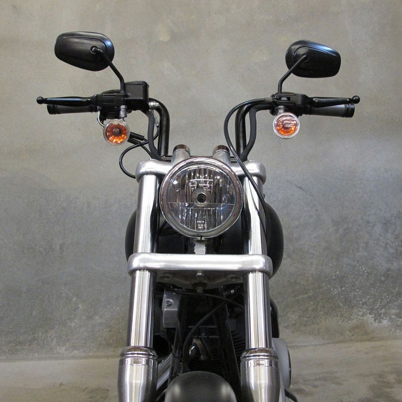 Biltwell フリスコハンドルバー ディンプル付 ブラック-01