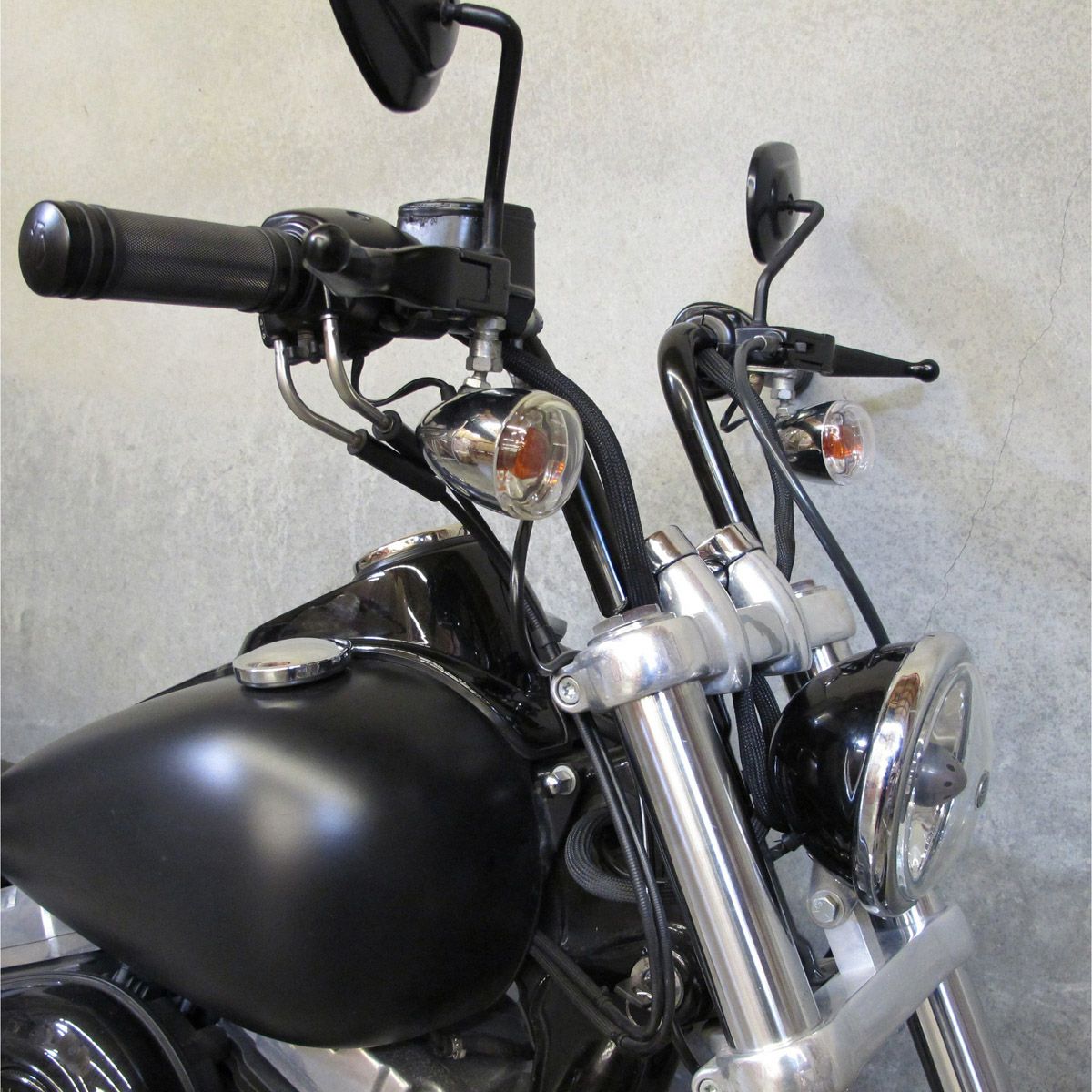 Biltwell フリスコハンドルバー ディンプル付 ブラック-03