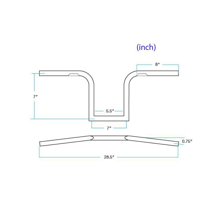 Biltwell フリスコハンドルバー ディンプル付 クローム-03
